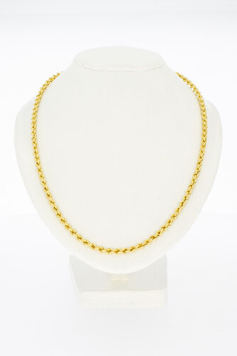 18 Karat Gold Kordelkette - 52,4 cm