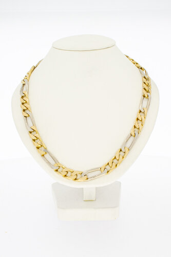 18 Karat Gold Figarokette Herren - 71,3 cm