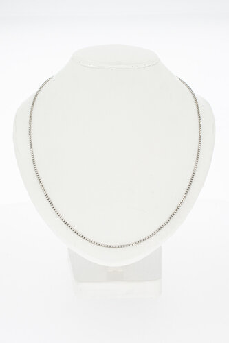 18 Karat Weißgold Venezianerkette - 42,9 cm