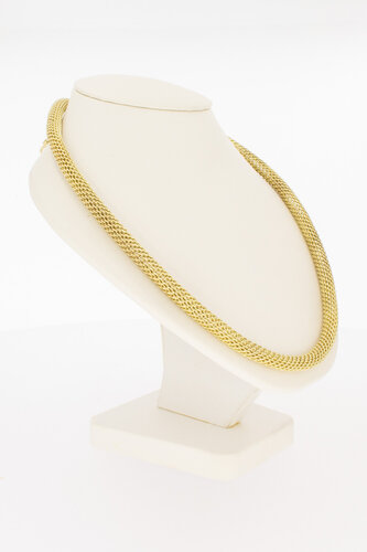 585 Gold Geflochtene Kette Damen - 44,8 cm