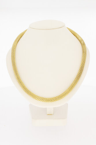 585 Gold Geflochtene Kette Damen - 44,8 cm