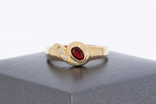 585 Gold Ring Damen - Ringgröße 56, 2,9 g