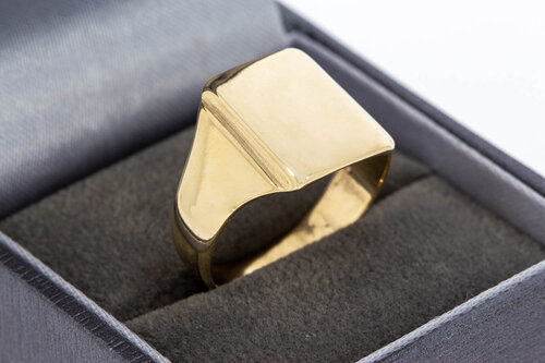 Vintage 585 Gold Siegelring - Ringgröße 61