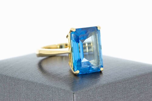 18 Karat Gold Ring Damen mit Topas - Ringgröße 54