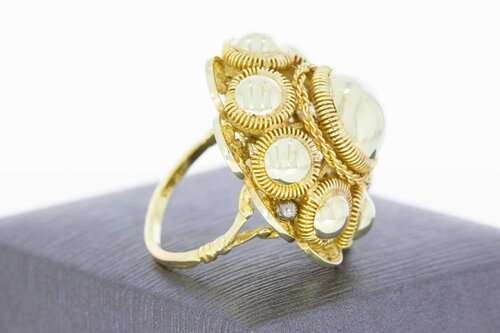 Vintage 18 Karat Gold Ring Damen - Ringgröße 61