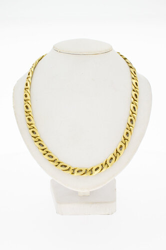 585 Gold Falkenaugenkette - 55,5 cm