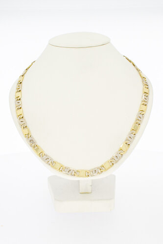 18 Karat Gold Falkenaugenkette - 54 cm