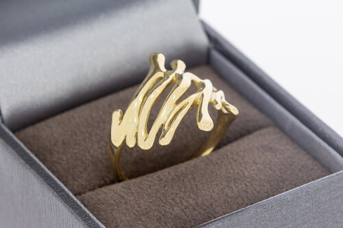 585 Gold Ring Damen - Ringgröße 58