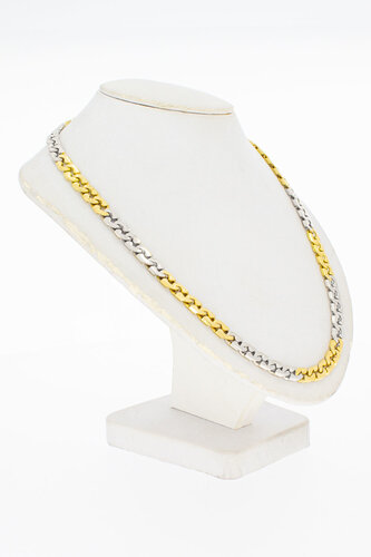 18 Karat Tricolor-Gold Panzerkette - 54,8 cm