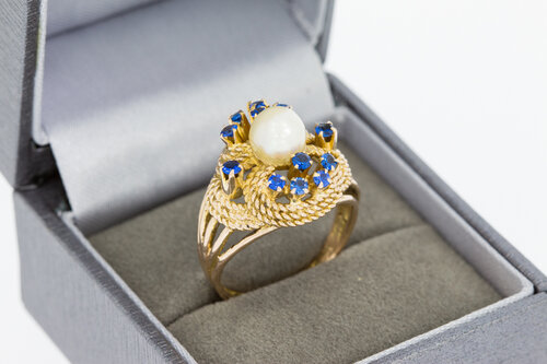 Vintage 18 Karat Gold Marquise-Ring - Ringgröße 57