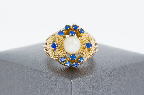Vintage 18 Karat Gold Marquise-Ring - Ringgröße 57