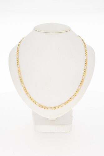 585 Bicolor-Gold Figarokette - 46,1 cm