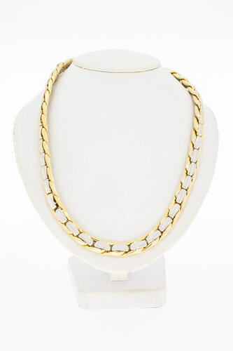 Vintage 585 Bicolor-Gold Stäbchenkette - 46 cm