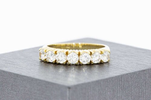 585 Gold Vorsteckring Damen mit Topas - Ringgröße 56