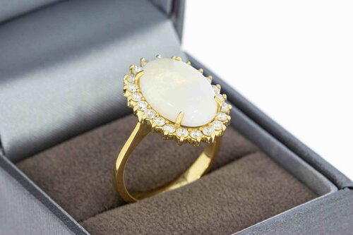 18 Karat Gold Ring Damen mit Diamant 1,10 ct - Ringgröße 57
