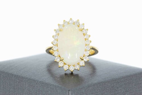 18 Karat Gold Ring Damen mit Diamant 1,10 ct - Ringgröße 57