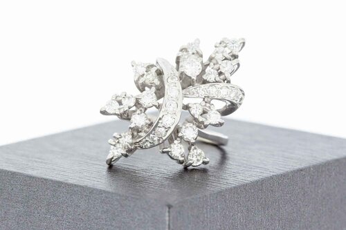 18 Karat Gold Marquise-Ring Damen mit Diamant - Ringgröße 54